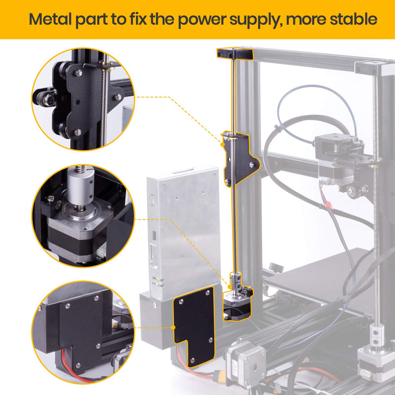 HICTOP Ender 3 Dual Z-axis Upgrade Kit Ender 3 Pro Upgrades Compatible with Ender 3/Ender 3 Neo, Ender 3 pro, Ender 3 V2/Ender 3 V2 Neo 3D Printer