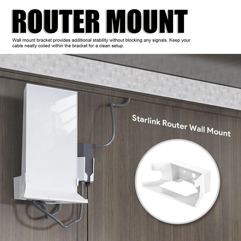 Ethernet Adapter Mount for ABS Brackets, Sturdy Screw Mounting Kit, Stability Enhanced, Durable Design for Routers, Switches, and Network Devices