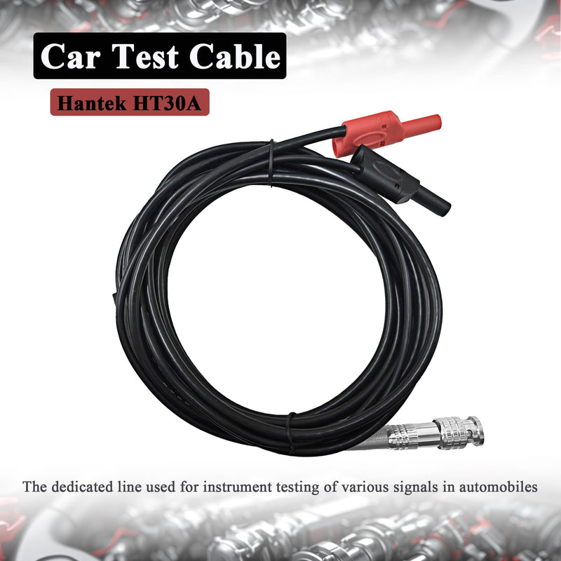 Hantek HT30A Automotive Test Lead 3m BNC-to-Banana Plug for Automotive Measurement | Special cable for automotive measurements, oscilloscope accessory with 3m length, BNC-to-banana plug for precise automotive test signals
