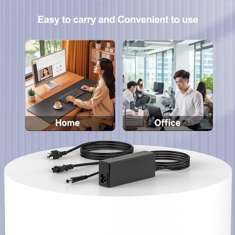 19V Power Cord Compatible with HP UltraSlim Docking Station HSTNN-IX10 Compatible with Slimline 260/400/500 Series D9Y32 Series V8P15AA