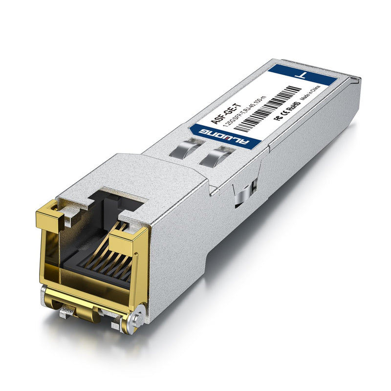 1 PC 1000BASE-T SFP Transceiver, 1.25G SFP to RJ45 Copper Module for Cisco GLC-T/SFP-GE-T/GLC-TE, Ubiquiti UniFi UF-RJ45-1G, Meraki MA-SFP-1GB-TX, Mikrotik S-RJ01, Netgear, D/TP-Link etc 1Gb SFP RJ45, 100m