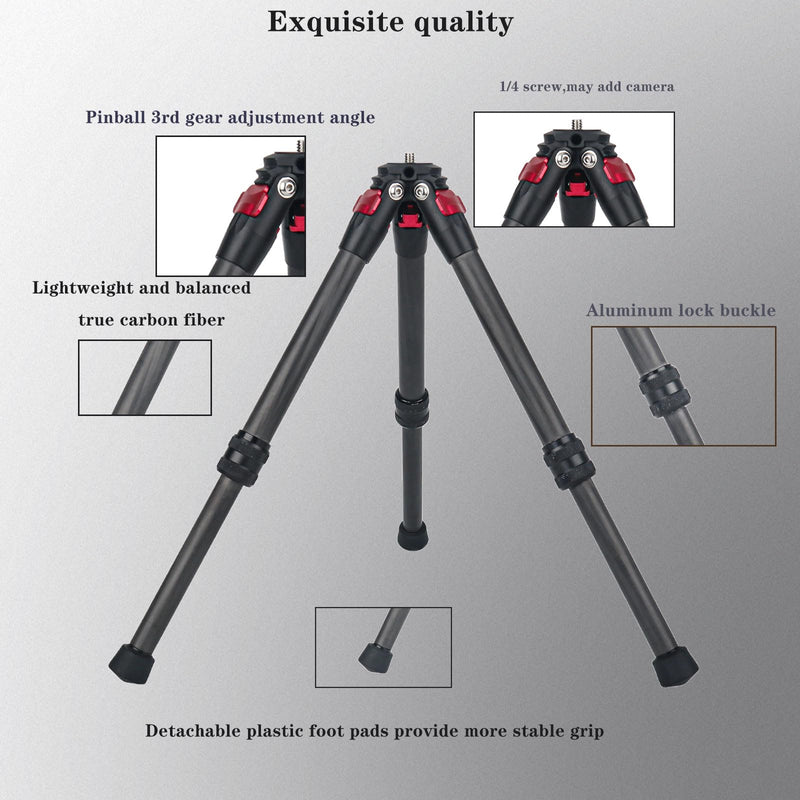 Universal Carbon Fiber Mini Tripod for Gopro 11 9 8 Osmo Mobile/Gimbal Handle Grip Stabilizer/Smooth 4/Crane 2/Vimble 2/Ronin-S insta360 Insta 360 Accessories (red) Red