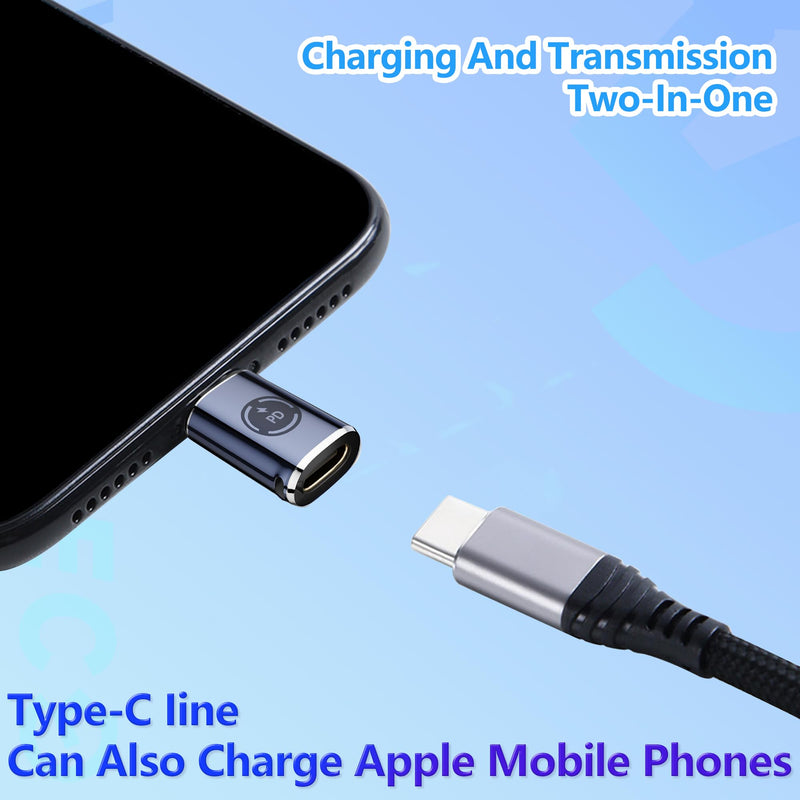 USB C to Lightning Adapter, [2 Pack] USB C Female to Lightning Male Adapter Support 27W PD Fast Charging&Data Transfer, Lightning to USB Type C Cable Adapter for iPhone Series (Light Blue, 2Pcs) 2 Pack USB C Female to Lightning Male- Light Blue