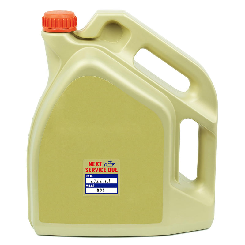 [Australia - AusPower] - Hybsk Clear Oil Change/Service Reminder Stickers 2x2 inch Premium Quality Oil Change Stickers 200 Labels on a Roll (Blue) Blue 