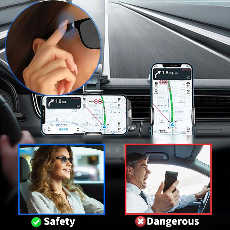 Smart Bluetooth Glasses for Women Men with Speaker Physical Color-Change Anti-Blue Light Polarized Built-in Microphone for Android iOS (Silver Frame) Silver-Physical color-chang lens