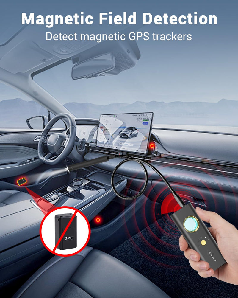 Hidden Camera Detectors,2025 New Camera Finder, Bug Detector, 5 Levels Sensitivity,4 Professional Modes for Bathroom,Office,Car,Hotel,Airbnb