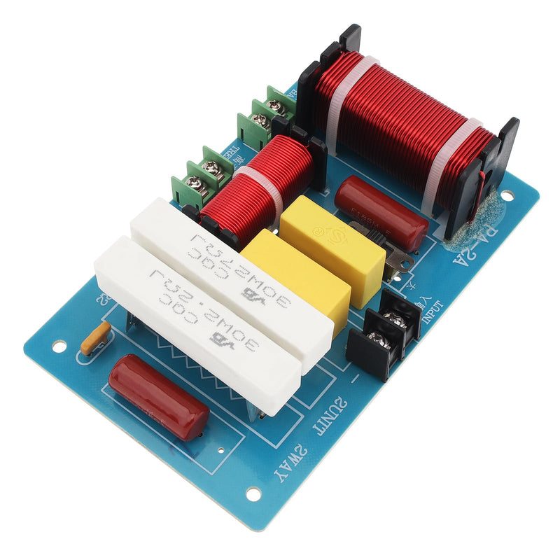 2 Way Crossover for Speaker, 450W 4-8 Ohm 2 Way High-Low Frequency Divider for Speaker, HiFi Speaker Crossover