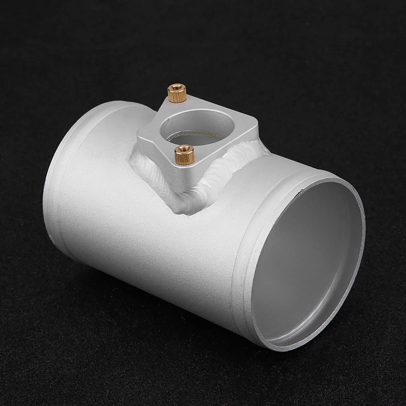 Air Flow Sensor Adapter Aluminium Alloy Car Air Flow Inlet Meter Base Silver Air Intake Meter Holder 63 70 76 83 mm (Outer Diameter 63 mm), Fuel System