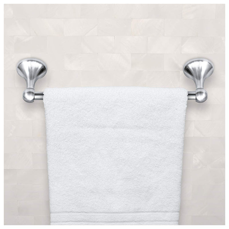 Nuk3y Vista Modern 4 Piece Bathroom Hardware Towel Bar Accessory Set (Chrome) Chrome