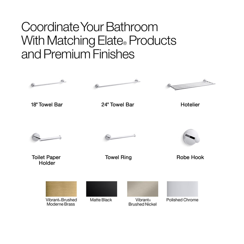 ELATE® VERTICLE TISSUE HOLDER Vibrant Brushed Moderne Brass