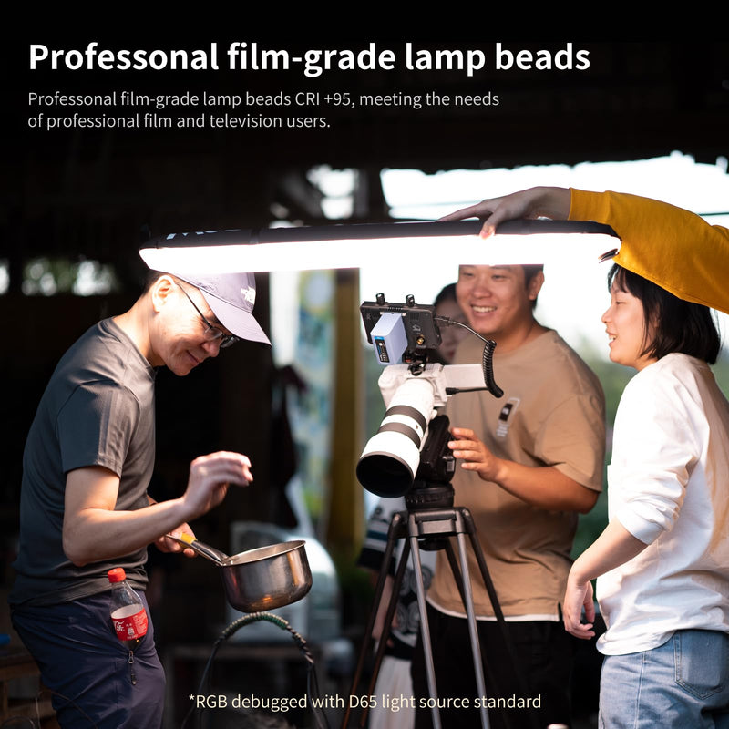 INKEE GC30 30W RGB Handheld LED Tube Light 35.5"/90cm Inflatable Video Light with Inflatable Ball & Magnetic Mount, 2000-10000K, CRI 95+, 5000mAh Battery, Waterproof for Photography & Studio Recording GC-RGB1