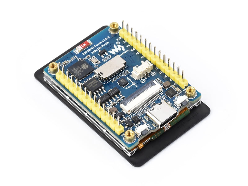 ESP32-S3 2inch Capacitive Touch Display Development Board, Onboard 2inch IPS Touchscreen 240x320 Pixels, 32-bit LX7 Dual-core Processor, Supports WiFi & Bluetooth (Without Camera Module)