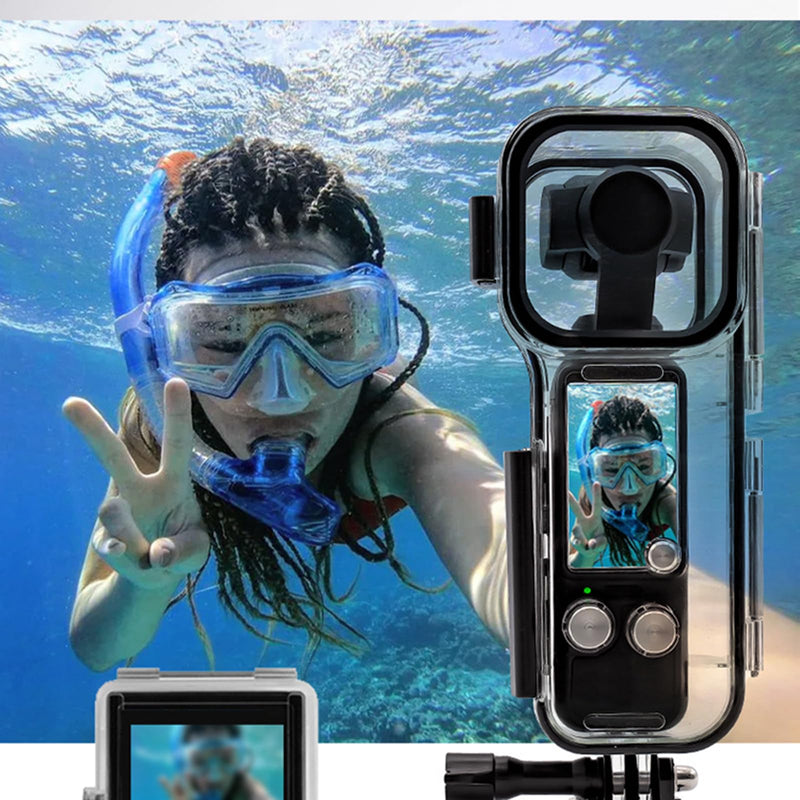 LICHIFIT Waterproof Diving Case for DJI Osmo Pocket 3 Camera Cases 45M Underwater Protective Housing Case Cover Dive Shell Cage Accessories