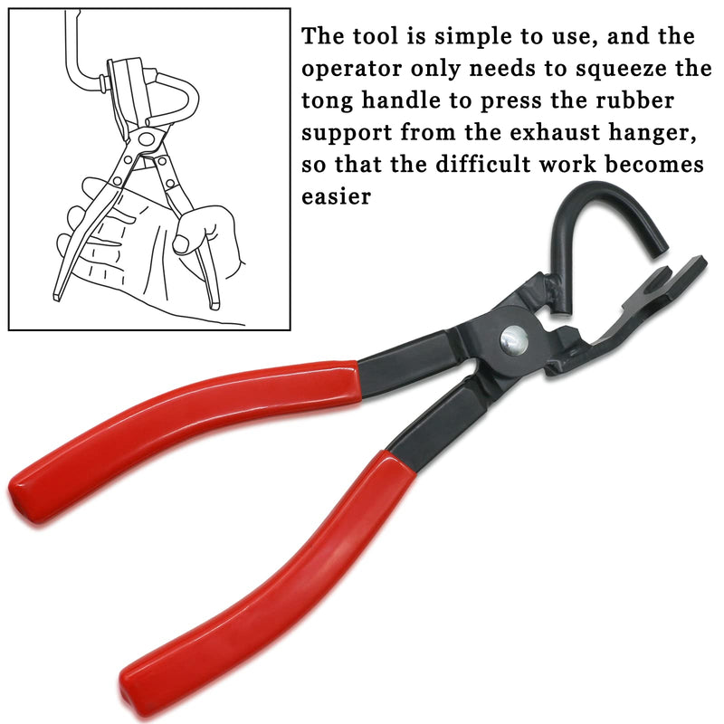 38350 Pliers Exhaust Hanger Brackets Rubber Hanger Support Removal Tool Compatible with All Exhaust Rubber Hangers Plier