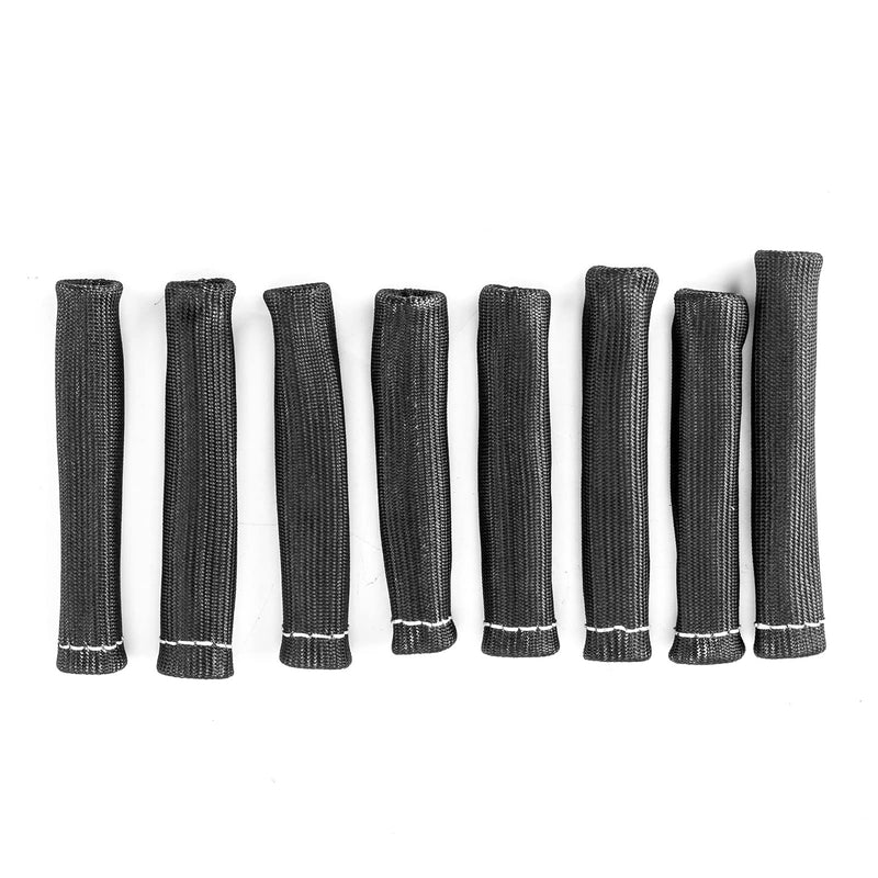 Wsays 8PCS 2000° Spark Plug Wire Boots Protector Sleeve Heat Shield Cover Compatible with All Angled & Straight Boots