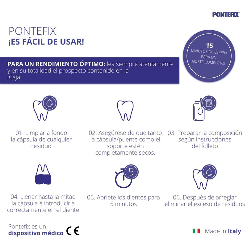 Dental Tooth Cement - Attaches Bridges, Crowns and Pin Teeth, Do It Yourself