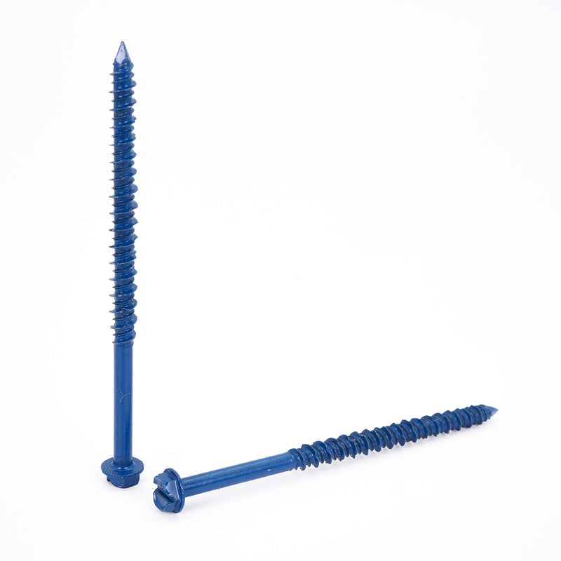CONFAST 3/16" x 3-1/4" Hex Head Concrete Screw Anchor with Drill Bit for Anchoring to Masonry, Block or Brick (100 per Box) 3/16" x 3-1/4"