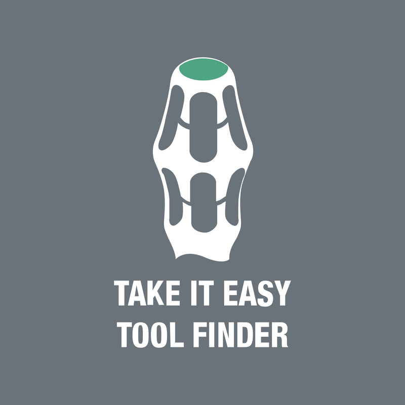 WERA Screwdriver 6 Piece Set with Laser Tip