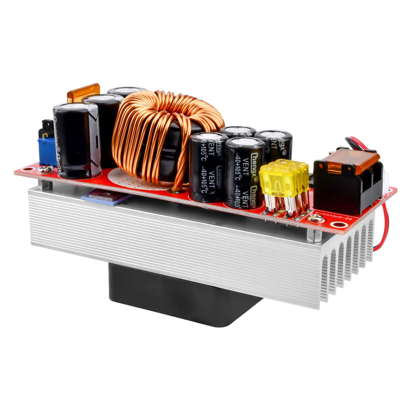 Aideepen 1800W 40A DC-DC Boost Converter, step-up converter constant power supply module 10-60V to 12V-90V
