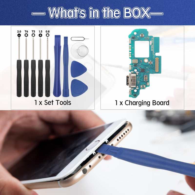 Dock Connector for Samsung Galaxy A54 5G Charging Port Flex Cable Replacement for Samsung Galaxy A54 5G A546U USB Charger Dock Board Connector with Tools (Black)