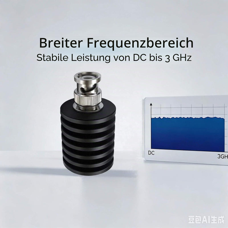 Beken 10W BNC Dummy Load 50 Ohm DC to 3GHz Radio Q9 Dummy Last | 10 watt BNC Q9 dummy load, 50 ohm impedance, DC to 3GHz, great for radio RF signal testing