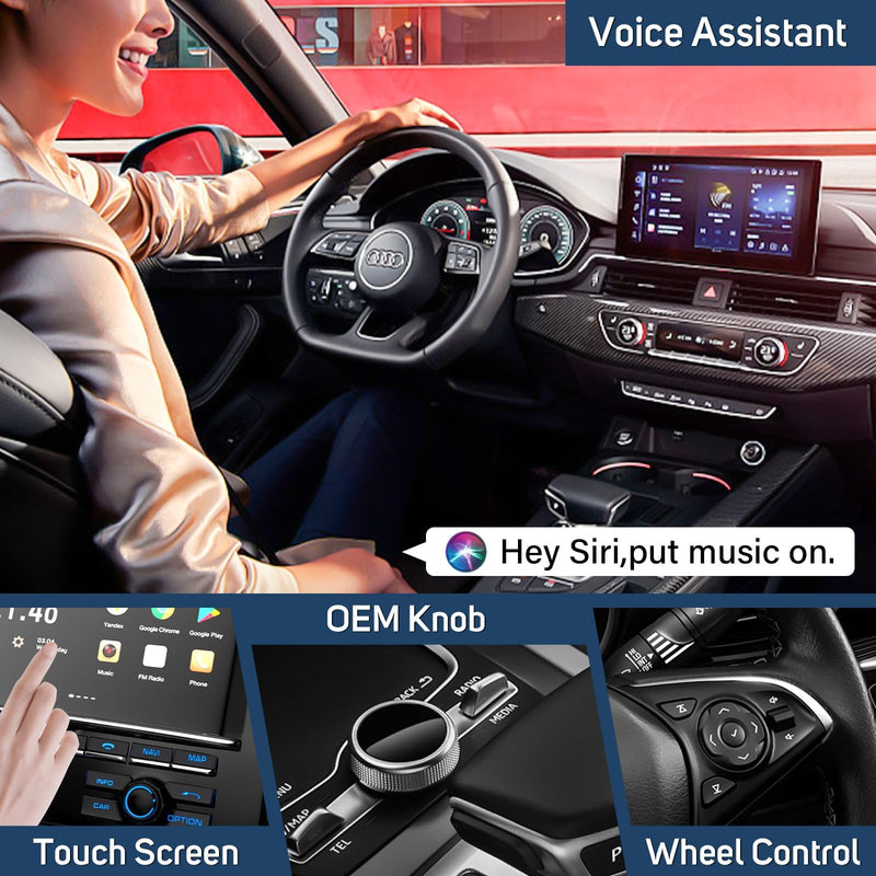 Wireless Carplay Adapter for Factory Wired CarPlay Wireless Adapter Plug & Play Wired to Wireless CarPlay Dongle 2024 Update Low Latency Black