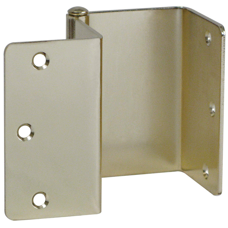 HealthSmart Expandable Door Hinges, Allow up to 2 Extra Inches for Handicap, Wheelchairs, Walkers and Rollator Accessibility, 2 Hinges, Brass