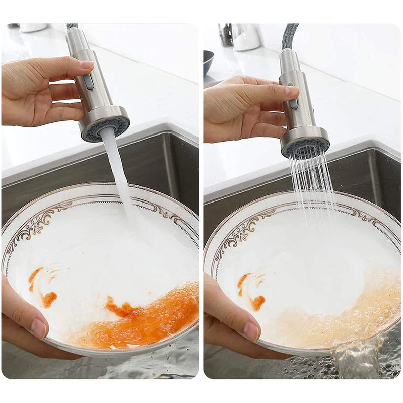 SUpoetry Shower Head Faucet, Two Water Output Modes, Suitable for Kitchens and Bathroom Faucets, Water Saving, Faucet Filter, Removable Faucet for Kitchen, Universal G 1/2 Inch