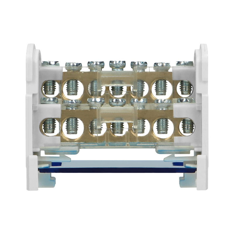 Orno Distributor Block with 2 Row 7 Pin Splitter 7 fils White