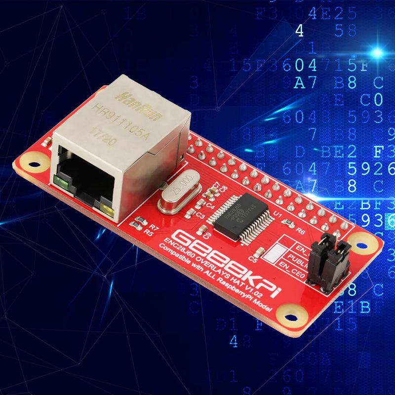 Bewinner ENC28J60 Ethernet LAN Network Module - Specially Design for Zero/W - Easy to Assemble, Easy to Setup - Allows for Zero to Access The Network Smoothly