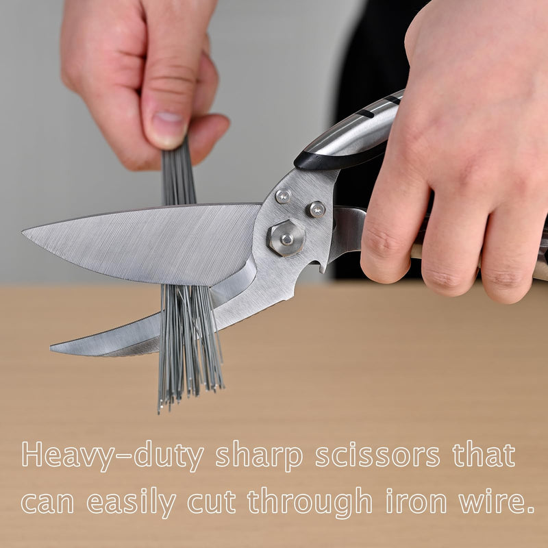 Poultry Shears - Heavy Duty Kitchen Scissors for Food, Bone, Meat, Turkey, Fish cutting poulrty scissors(shears) for Thanksgiving