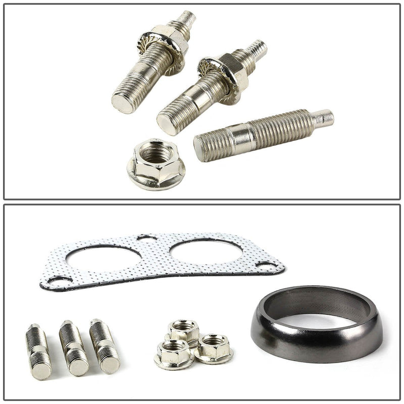 DNA Motoring GKT-A-2-DP-DNT-GPT-KIT Graphite Aluminum Gasket Plus Donut, Studs, Bolts Kit,Metallic