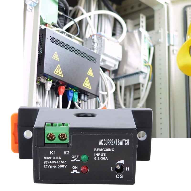 BEMG30NO BEMG30NC Adjustable AC Current Measurement Switch 0.2-30A For Controlling Automated Industrial Equipment and Power Monitoring Devices(Normally Closed)