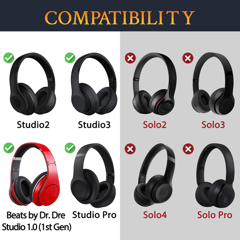 SOULWIT Replacement Headband Screws for Beats Studio 3, Studio 2, Studio 1.0, Studio Pro Headphone Headband Screws 20pcs, Easy DIY Installation - 20pcs Black