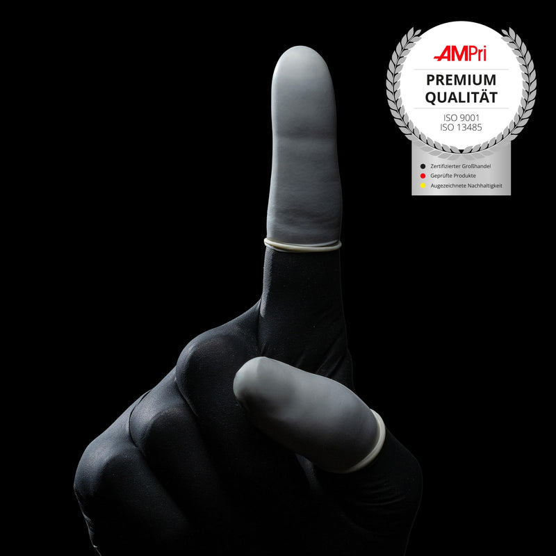 AMPRI latex finger cots, size XL, size 5, Med-Comfort: buy rolled latex finger cots.