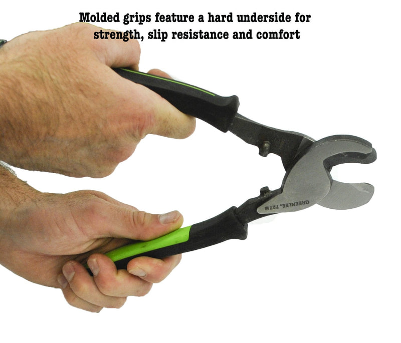 Greenlee 727M Cable Cutter With Cushion Grip Handles, 9-1/4"