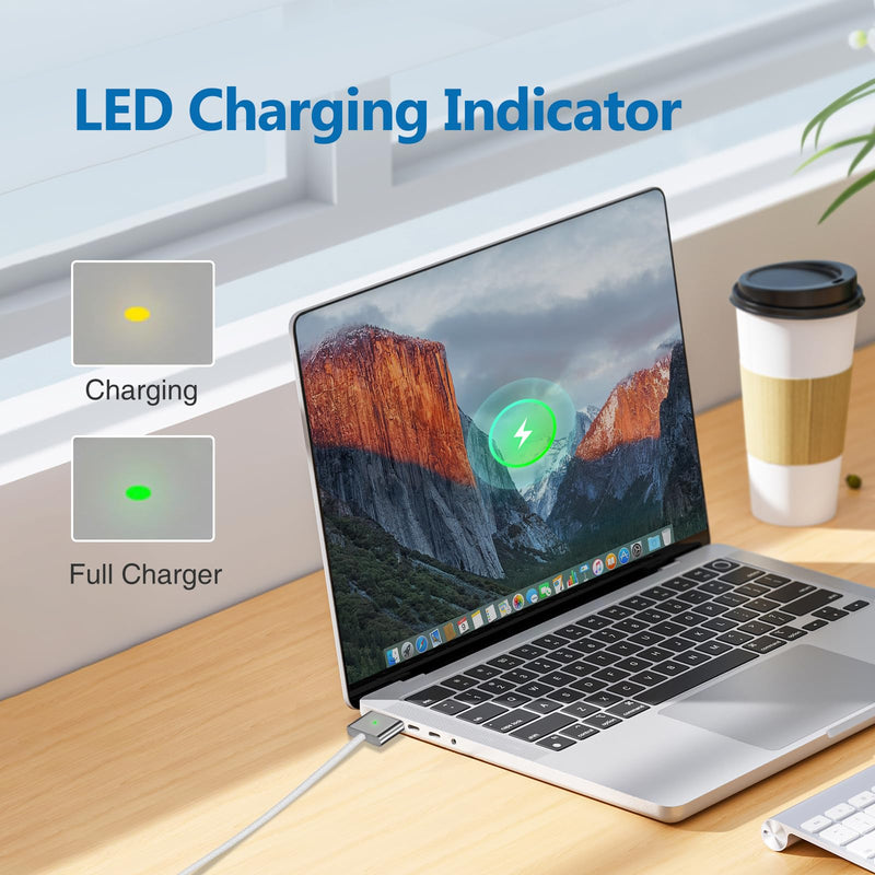 140W USB C to Magnetic 3 Cable, Charger for Mac Book Pro 16,15,14,13 inch,2021-2023 M1 M2 Mac Book Air Laptop Power Adapter & [6.6Ft]