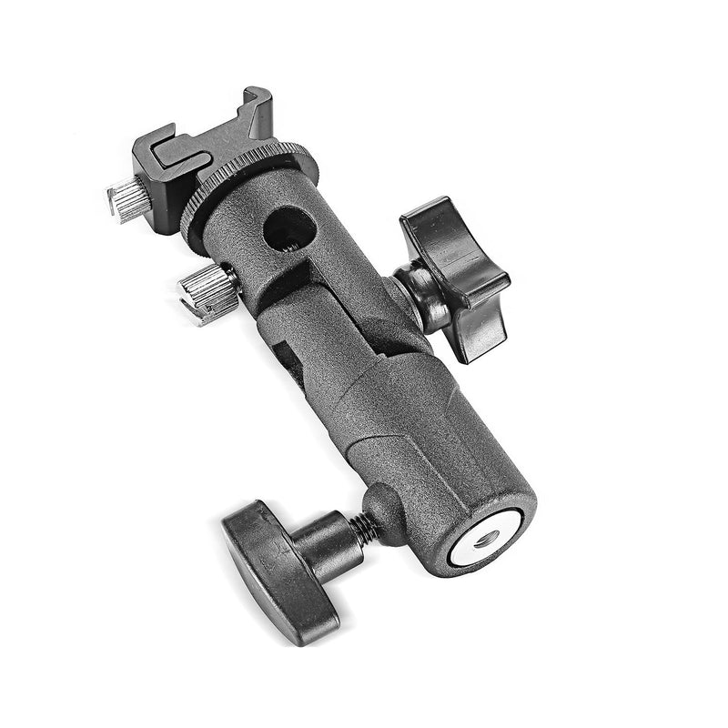 Neewer Professional Universal E Type Camera Flash Speedlite Mount Swivel Light Stand Bracket with Umbrella Holder for Canon Nikon Pentax Olympus and Other Flashes, Studio Light, LED Light(2 Pack) 2 Pack