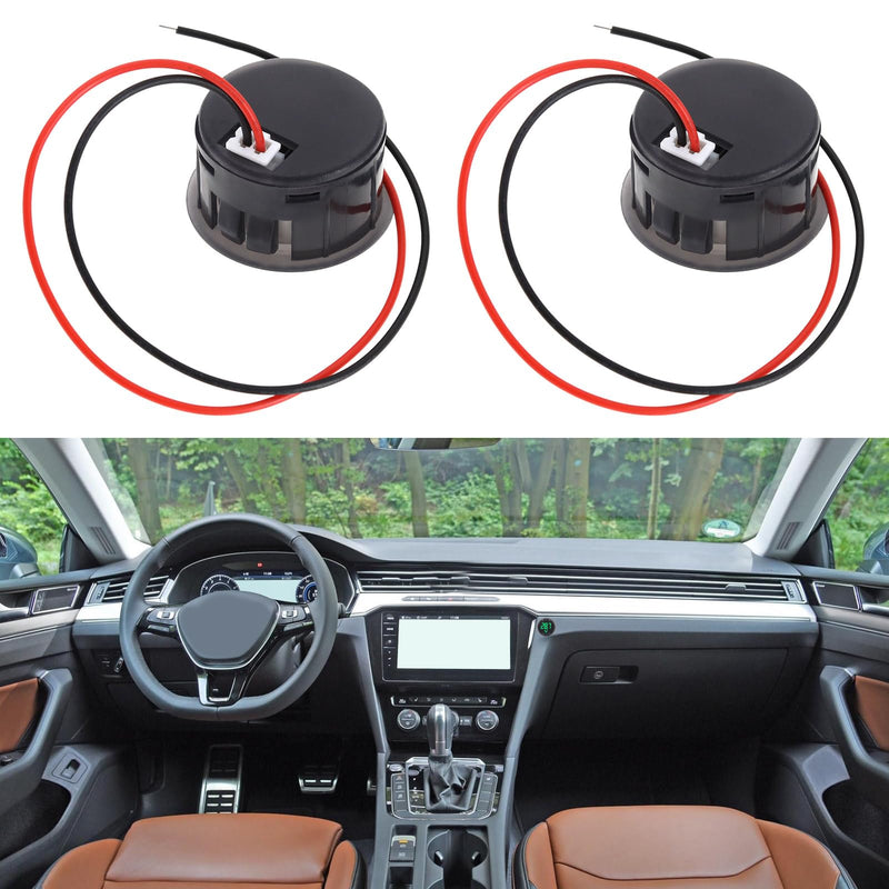 The Lord of the Tools 3Pcs Digital Voltmeter DC 4V-100V Car LED Digital Voltmeter Round Auto Ammeter Accessories for Cars Vehicles Motorcycles Boats Green Blue