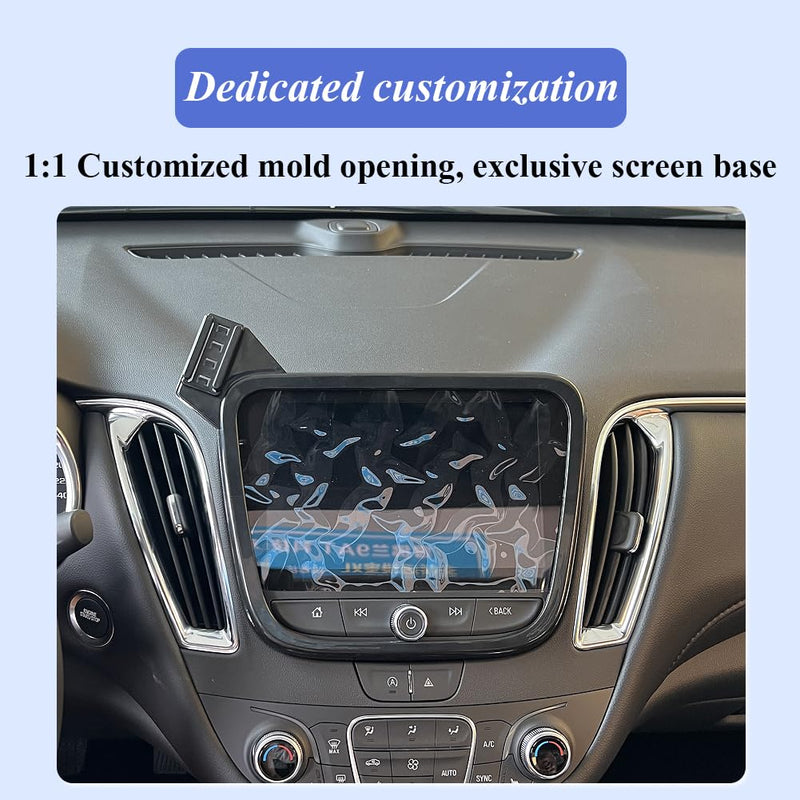 Car Phone Holder for Chevrolet Equinox/Malibu Auto Accessories [Only for Chevy 2018-2024 Equinox & 2016-2025 Malibu] [Auto Lock Hands Free Cell Phone Mount Car fits for iPhone & All Smartphones]