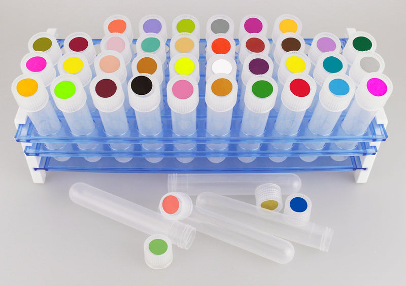 ChromaLabel 0.50 Inch Round Label Permanent Color Code Dot Stickers, 1200 Pack, 24 Labels per Sheet, Fluorescent Green 1/2" Diameter