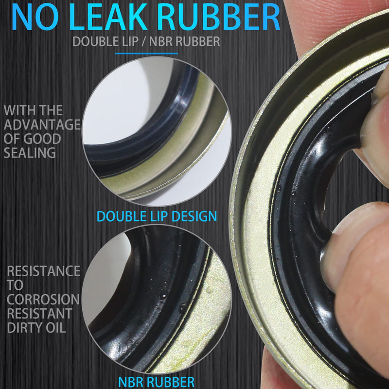4pack ID 1.719" x OD 2.565" Trailer Axle Hub Wheel Grease Seal with Pin for 3500lb Spindles #84 RV Axle Dexter Replace 171255TB 10-19