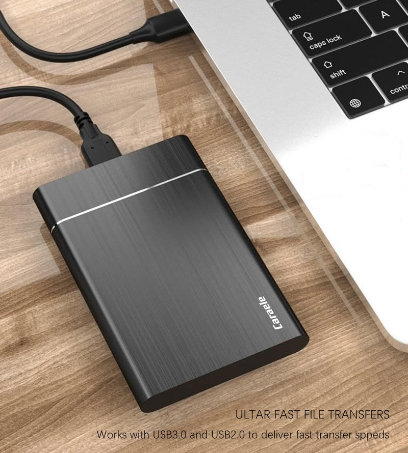 1TB Portable External Hard Drive USB3.0 Mobile HDD Storage for PC, Mac, Desktop, Laptop, Mac, Chromebook, Xbox One, Xbox 360, PS4 (Black) 1TB Black