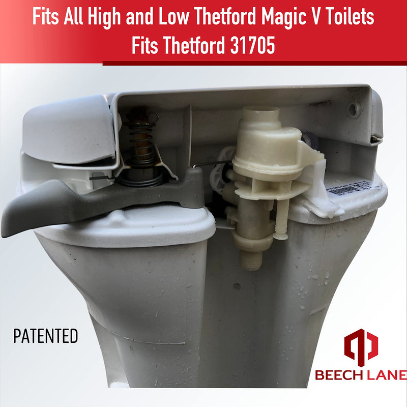 Beech Lane 31705 Toilet Water Module Assembly for Thetford Magic V Toilets, Patented Leak Resistant Design, Improved Valve Lifespan, Designed In USA For High Performance (Natural) Natural