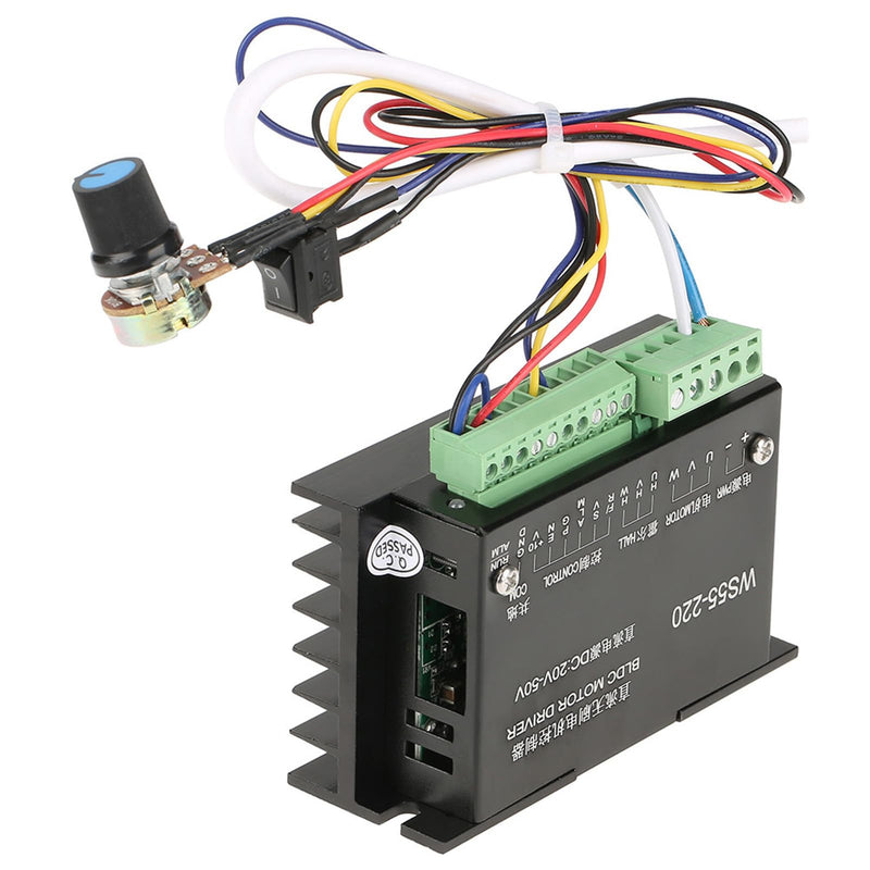 Motor Driver Controller, BLDC Controller, DC48V500W WS55220 Brushless Spindle, BLDC Motor Drive, CNC Controller Board Module, Motor Speed Controller