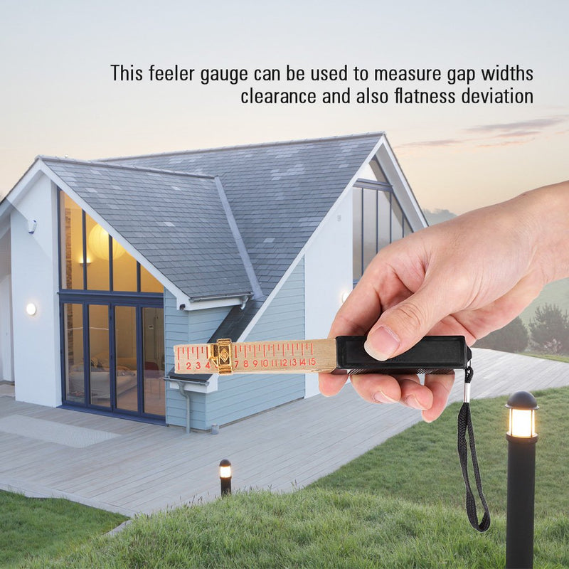 Wedge-shaped feeler gauge, measuring tool for home technology, 1-15 mm, 1 piece 0.2 mm