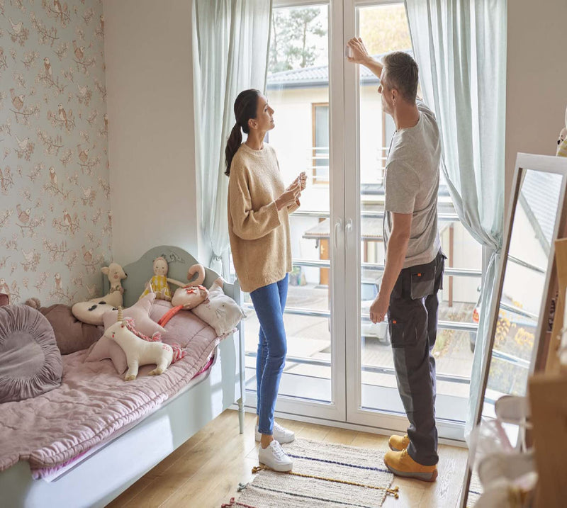 Schneider Electric CCT591012 Wiser Smart Home window-door sensor standalone or via app, burglary protection, window monitoring via APP, compatible with Amazon Alexa and Google Home