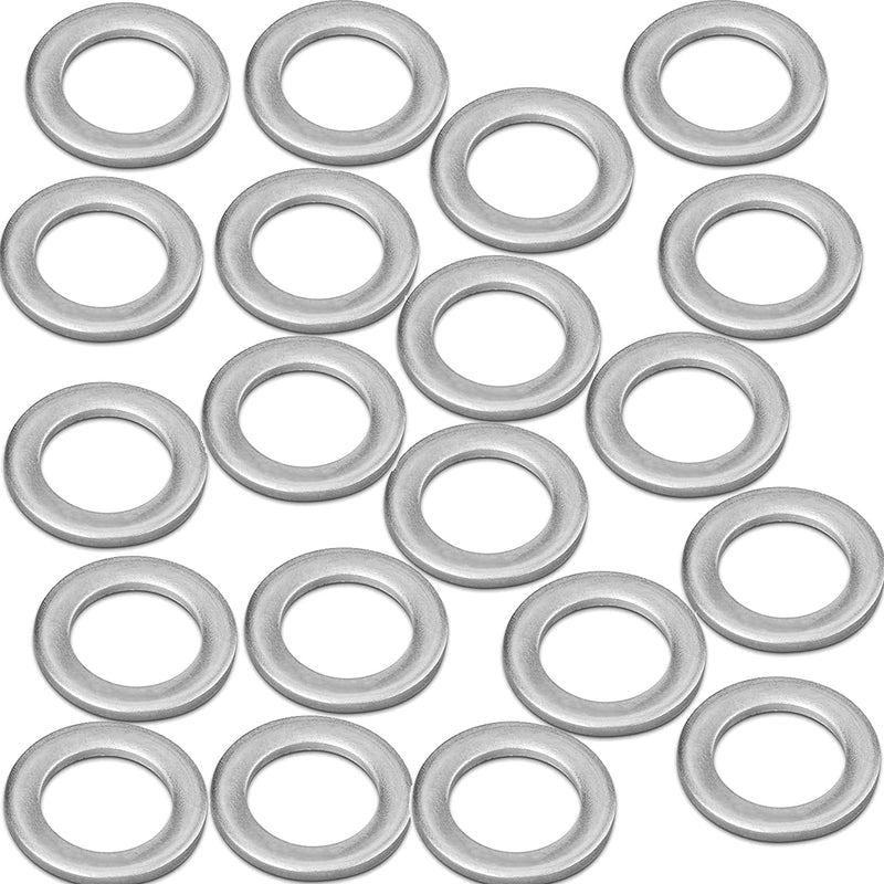 M14 Aluminum Oil Drain Plug Seal Ring Gasket Washers Replacement for Civic, Accord, CR-V/CRV, and More 20-Pack CQSPMOTO