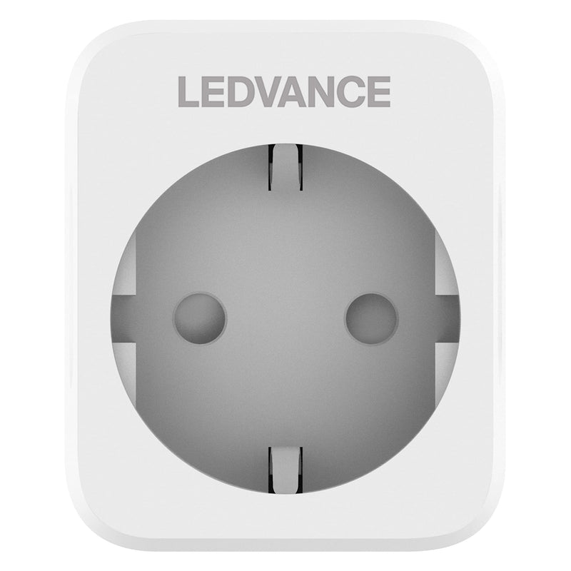 LEDVANCE wifi socket, WiFi electricity meter for socket for the SMART Home. Compatible and controllable with Google, Alexa or via app, 2.4GHz, pack of 1 indoor latest model