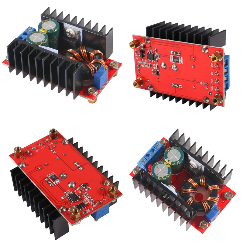2Pcs 150W DC Step Up Boost Converter Module Voltage Adjustable 10-32V to 12-35V Power Supply Buck Boost Converter Module DC Interface Voltage Charger Module Power Supply Inverter Converter Board